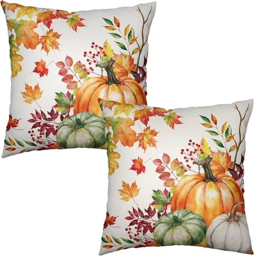 Vista 155 de Juego de 2 fundas de almohada de 16 x 16 pulgadas, diseño patriótico de bandera estadounidense con estrellas para exteriores, estilo casa de campo