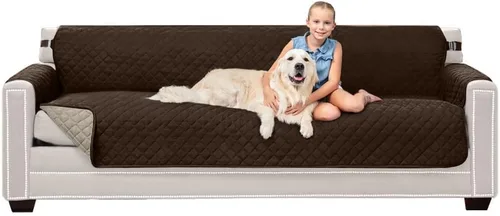 Vista 39 de Sofa Shield - Funda para sofá Loveseat con correa patentada, protector de cojín, funda reversible diseñada en EE. UU. resistente a manchas