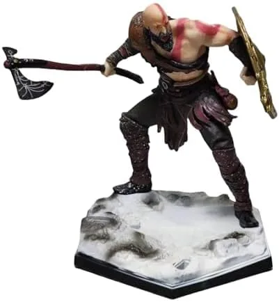 Vista 6 de REOZIGN Figura de Ragnarok, Figuras de acción de Kratos y Atreus, figura de personaje de juego de PVC de 20 cm/7.9 pulgadas estatua de decoración