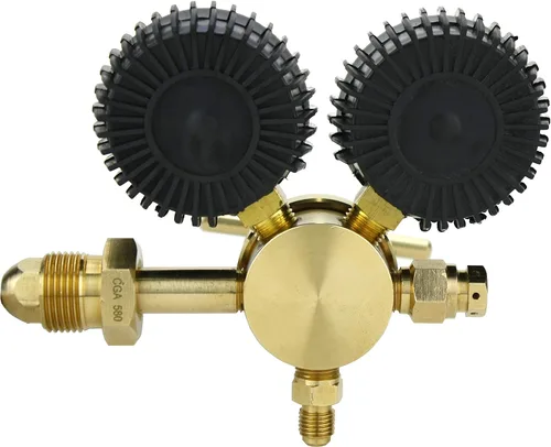 Vista 3 de Regulador de gas nitrógeno 0-600 PSIG - Purga HVAC - Carga de presión - Conector de llamarada de 1/4" - GARANTÍA DE POR VIDA