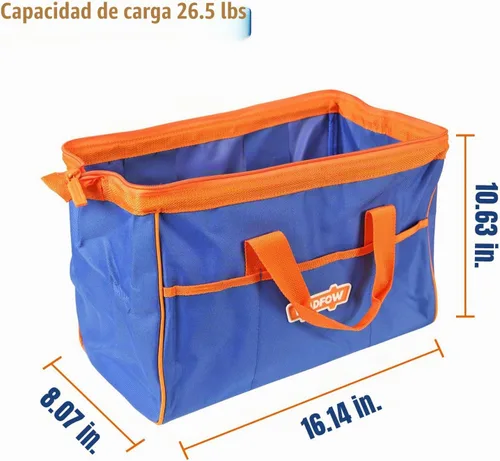 Vista 3 de WTG3A16 - Bolsa de herramientas de 16 pulgadas, bolsa de herramientas con múltiples bolsillos con material impermeable y diseño de boca ancha