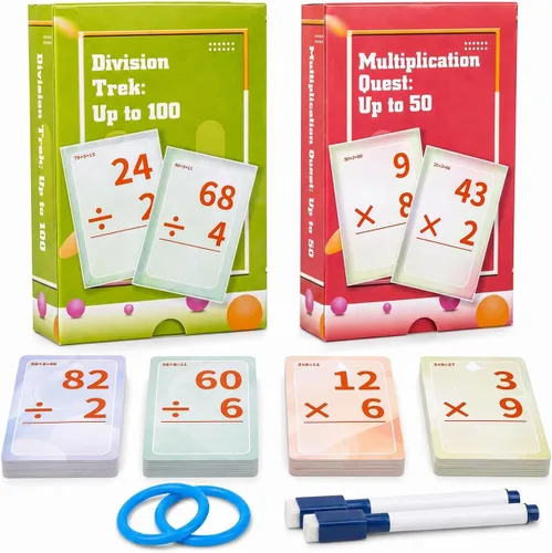 Vista 11 de Alened Tarjetas flash de suma y resta, tarjetas de datos matemáticos 1-20, juegos de manipulación matemática para jardín de infantes, 1º, 2º, 3º