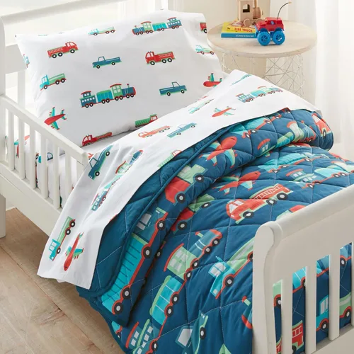 Vista 6 de Bolsa de dormir Olive Kids con dibujos de trenes