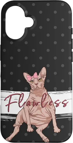 Vista 31 de Funny Sphynx Cat Flawless Naked Cat Fat Hairless Cat Case for iPhone 17