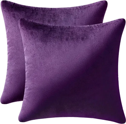 Vista 78 de MIULEE Paquete de 2 fundas de almohada de terciopelo decorativas rectangulares lumbares, fundas de cojín suaves sólidas para sofá, sofá, dormitorio