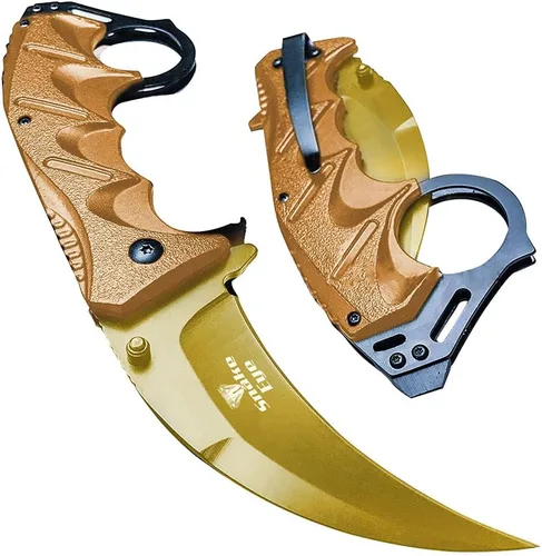 Vista 10 de Cuchillo de bolsillo Snake Eye Tactical para uso diario, estilo de apertura asistida, plegable EDC (Negro)