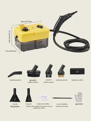 Vista 6 de Limpiador de vapor de mano, vapor de alta presión de 2500 W