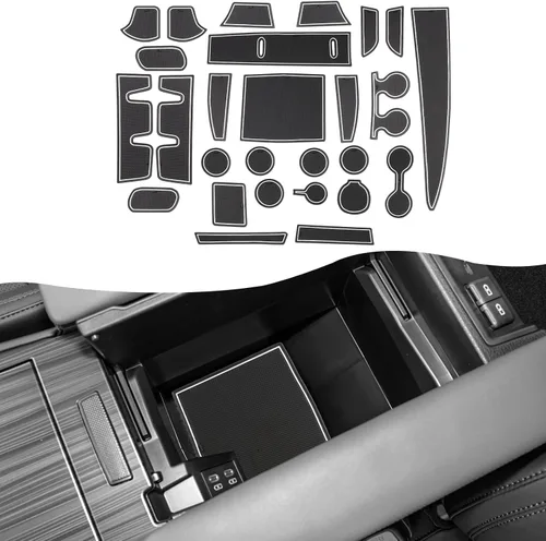 Vista 28 de SXCY Alfombrillas con ranura para puerta Toyota RAV4 2025 para Toyota RAV4 2019-2024 2025, accesorios para portavasos y portavasos 2024 2025 RAV4