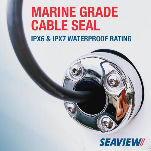 Vista 2 de SEAVIEW Round Cable Gland Stainless Steel Marine Grade Waterproof Cable Seal