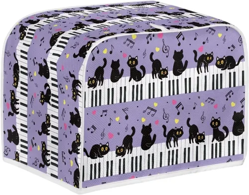 Vista 10 de doginthehole Cubierta para tostadora de libélula para cocina, fundas de electrodomésticos pequeños, estilo bohemio, para microondas, tostadora