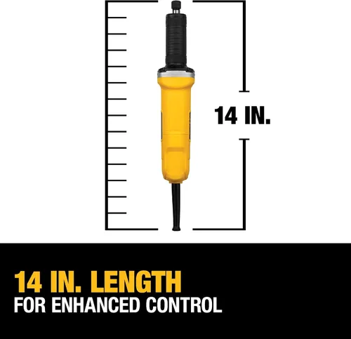 Vista 6 de DEWALT Esmerilador, con cable, 1-1/2 pulgadas, 4.2 amperios, 25,000 RPM, capacidad AC/DC (DWE4887)