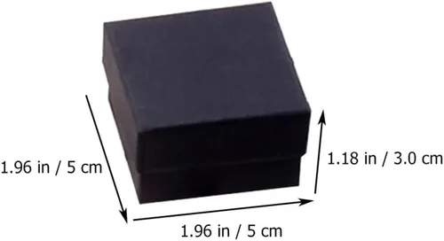 Vista 6 de EXCEART 144 piezas de collar de estraza negra caja de anillos de cartón cajas de regalo de cartón caja de joyería de papel caja de regalo de cartón
