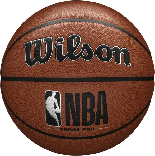 Vista 8 de Balones para baloncesto en interiores y exteriores Wilson NBA Forge Series Marrón