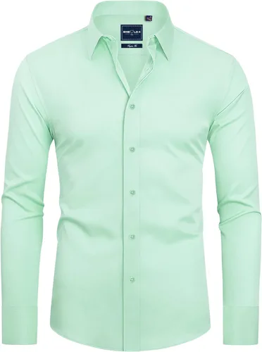 Vista 28 de Alimens & Gentle Camisas de vestir con escudo antimanchas para hombre vino borgoña