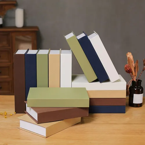Vista 6 de Zerodeko 3 piezas de accesorios para mesa auxiliar, decoración decorativa de libros, apilables, libros decorativos para decoración del hogar, libros