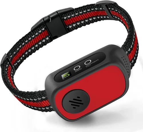 Vista 10 de Collar antiladridos recargable para perros con pitido, vibración y choque, collar antiladridos para perros pequeños, medianos y grandes, dispositivo
