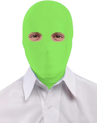 Vista 3 de Seeksmile Zentai - Máscara capucha unisex de licra elastano