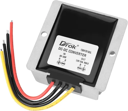 Vista 10 de DROK Boost Buck Convertidor de 9V-36V a 12V 3A 36W carcasa de aluminio impermeable auto elevador regulador de voltaje 12V V Transformador de voltios