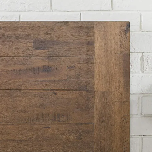 Vista 5 de Zinus Tonja - Marco de cama de plataforma de madera con cabecero, base de colchón con soporte de listones de madera, no necesita somier, fácil