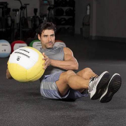 Vista 6 de Pelotas de gimnasio Champion Sports Rhino Promax Slam con agarre antideslizante. Pelota de ejercicio Crossfit, TRX, Pliometria, ejercicios mixtos.