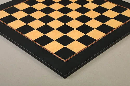 Vista 3 de Tablero de ajedrez tradicional estándar inspirado en el gambito de la reina 2.5" Tamaño cuadrado