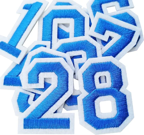 Vista 17 de Bfuee 30 parches de números para planchar, apliques de números bordados del 0 al 9, parches de números para ropa, vestido, sombrero, calcetines