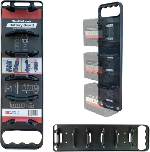 Vista 7 de StealthMounts Soporte de batería compatible con baterías Makita LXT de 18 V con mango Fabricado en el Reino Unido