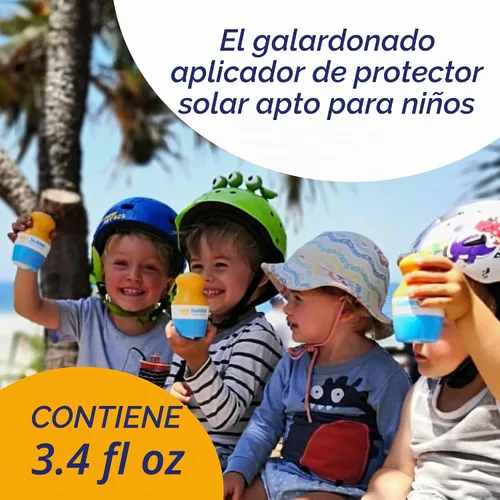 Vista 2 de Solar Buddies Aplicador de Protector Solar – Single Nude – Aplicador Recargable en Rollo con Esponja para Protector Solar, Crema Solar y Loción