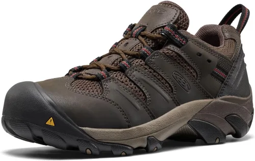 Vista 15 de KEEN Utility - Zapato de acero con puntera de Lansing, de altura baja para hombre negro (Bison/Black)
