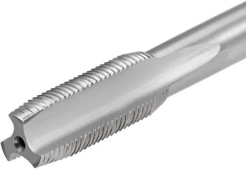 Vista 5 de uxcell Macho de la máquina, 1/8-27 NPS Pipe Tap 3 flautas rectas de acero de alta velocidad roscado roscado herramienta de roscado
