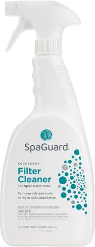 Vista 2 de SpaGuard Limpiador de filtros para spas y jacuzzis, 1 cuarto de galón