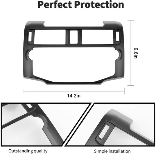 Vista 5 de Voodonala Para 4Runner ABS Control Central Navigation Dashboard Instrumento Fascia Panel Cubierta Trim para 2010-2019 Toyota 4Runner Accesorios