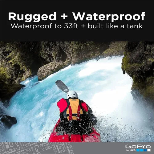 Vista 5 de GoPro HERO9 Black - Paquete de comercio electrónico - Cámara de acción impermeable con pantalla LCD frontal y pantalla trasera táctil, video 5K