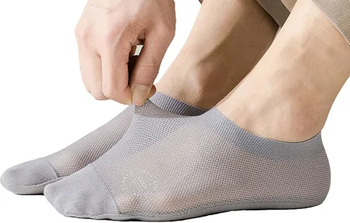 Vista 2 de Calcetines ultrafinos sin costuras antideslizantes de nylon para mujer, invisibles, ligeros y transpirables, paquetes de 3, 4 y 6 pares