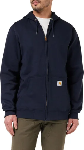 Vista 8 de Carhartt - Sudadera holgada de peso medio con cremallera completa para hombre Negro