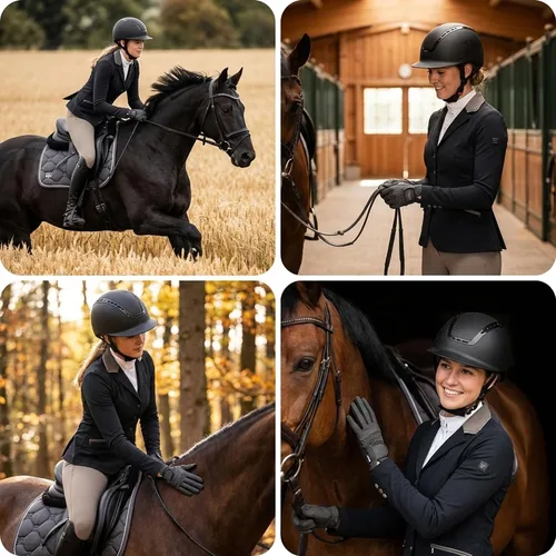 Vista 5 de Uvex Guantes de equitación Sportstyle – Protección de manos ecuestre estirable – Compatible con pantalla táctil