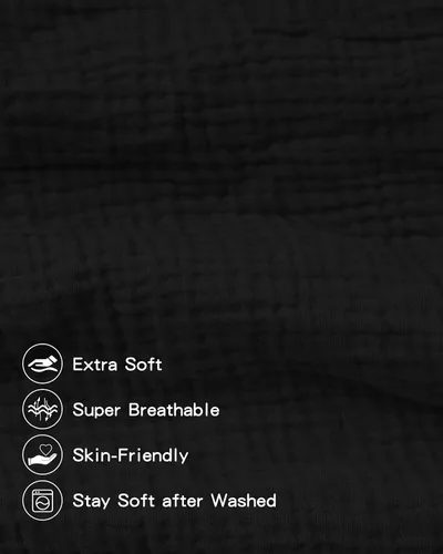 Vista 2 de Pro Goleem Funda de muselina para cambiador de pañales para niños y niñas, suave y transpirable, de algodón, para cambiador, color neutro, 1 paquete