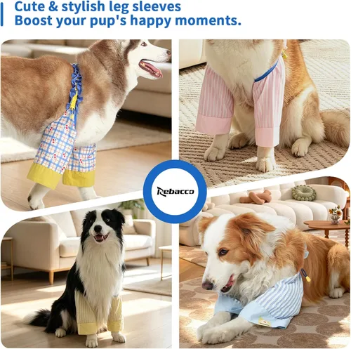 Vista 3 de Fundas protectoras de codo para perros para patas delanteras para dejar
