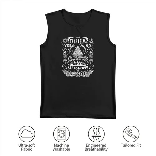 Vista 4 de Game Ouija Board Pattern Tank Tops Hombre Muscle T-Shirt Camiseta sin mangas Muscle Tee