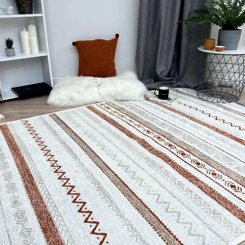 Vista 41 de Alfa Rich 5x8 Alfombras lavables de oro ámbar para sala de estar, dormitorio, cocina, de algodón, aptas para mascotas