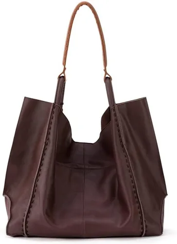Vista 4 de The Sak Los Feliz Large Tote Bag in Leather Roomy Unlined Purse with Single Shoulder Strap