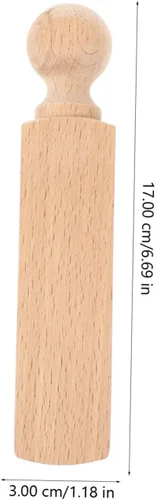 Vista 9 de TEHAUX 2 topes de madera para puerta, antideslizante de madera para bombero, cuña, madera maciza, bloque de madera para puerta y ventana