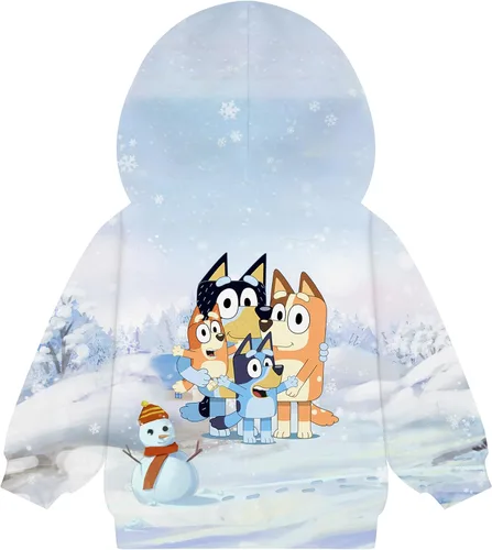 Vista 2 de Sudadera con capucha de dibujos animados para niños y niñas, ropa de moda, sudadera de disfraz para niños