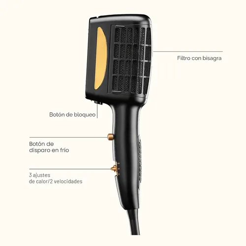 Vista 2 de INFINITIPRO BY CONAIR - Secador de pelo para peinado 3 en 1, secador de pelo de 1875 W y 3 accesorios