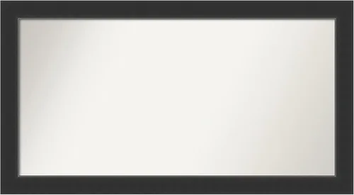 Vista 412 de Amanti Art Espejo personalizado, espejo de baño negro Astor, espejo de pared o espejo de tocador de baño sobre el fregadero (25 x 25 pulgadas)
