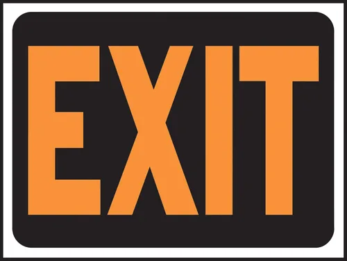 Vista 4 de HY-KO Products 3016 Private Property-Keep Out - Letrero de plástico, 9 "x 12", naranja/negro