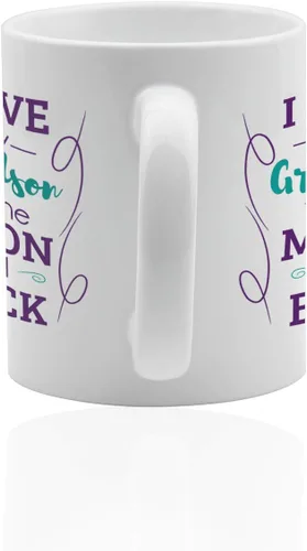 Vista 2 de Taza de nieto de 11 oz. taza de cerámica blanca. Regalos para nieto.