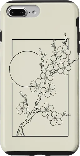 Vista 12 de iPhone 16 Japanese Graphic Cherry Blossom with Sun Case