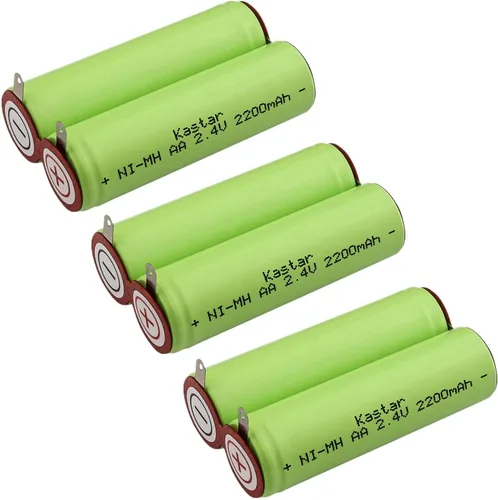 Vista 6 de Kastar Paquete de 1 batería Ni-MH de 2.4 V 2200 mAh de repuesto para baterías interestatales GE 41B020AC02101 GE 41B020AC161019801 ANIC0200, Welch