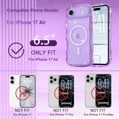 Vista 329 de Pepmune Funda magnética para iPhone 17 Pro Max, color rosa